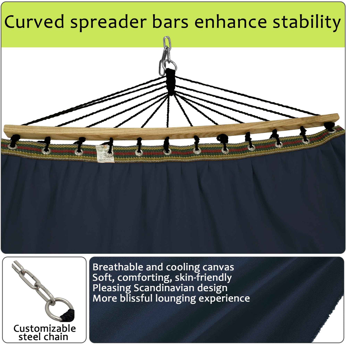 Tranquillo Universal Canvas Double Hammock