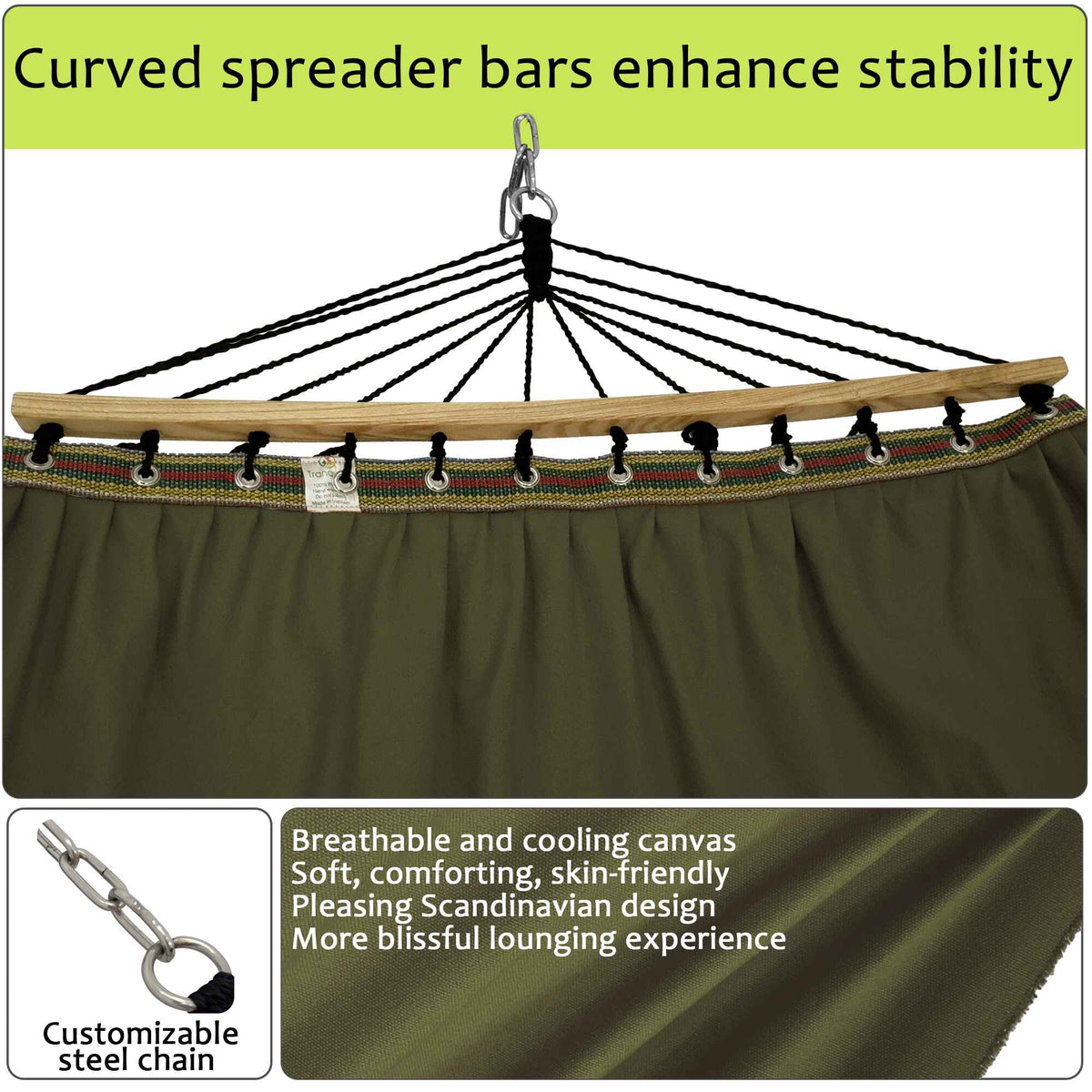 Tranquillo Universal Canvas Double Hammock