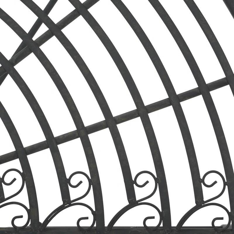 Half-Circle, Outdoor, Patio, Garden, Tree Bench - Black