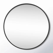 Round 39-inch Wall Mirror in Black - Bathroom Mirror