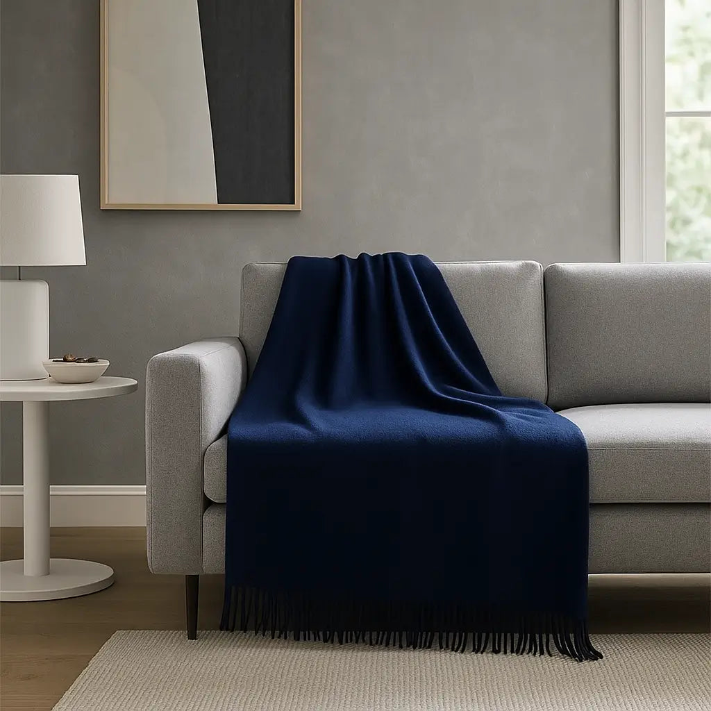 Cashmere Throw Blanket - 55"x74"