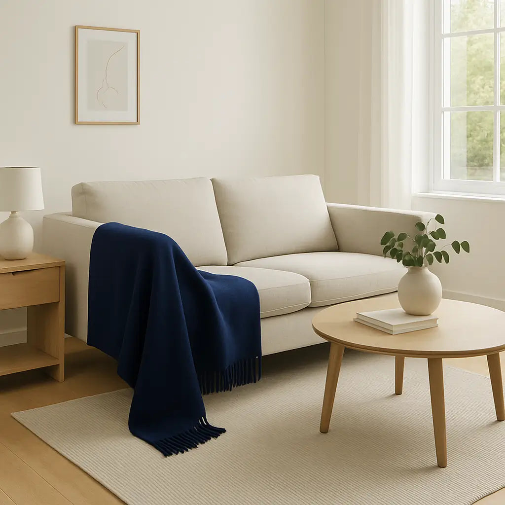 Cashmere Throw Blanket - 55"x74"