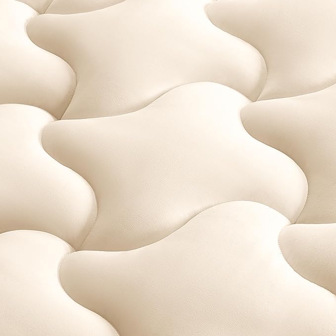Premium Cooling Mattress Pad Beige