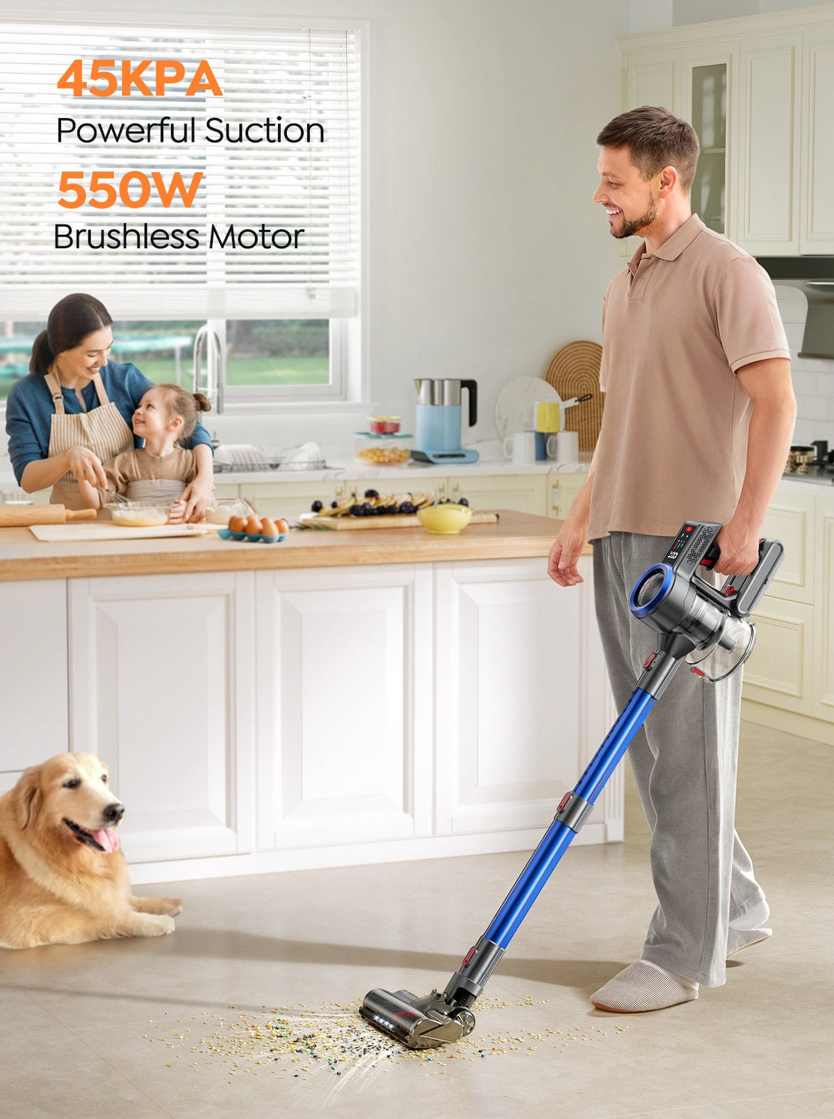 Buture JR700 Blue Cordless Vacuum