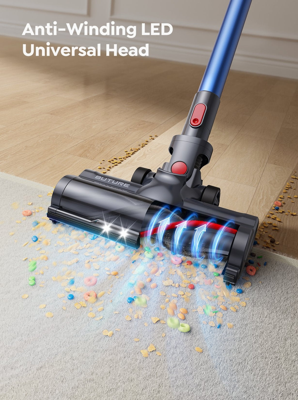 Buture JR700 Blue Cordless Vacuum