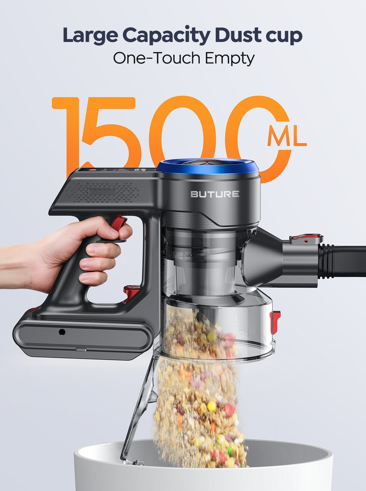 Buture JR700 Blue Cordless Vacuum