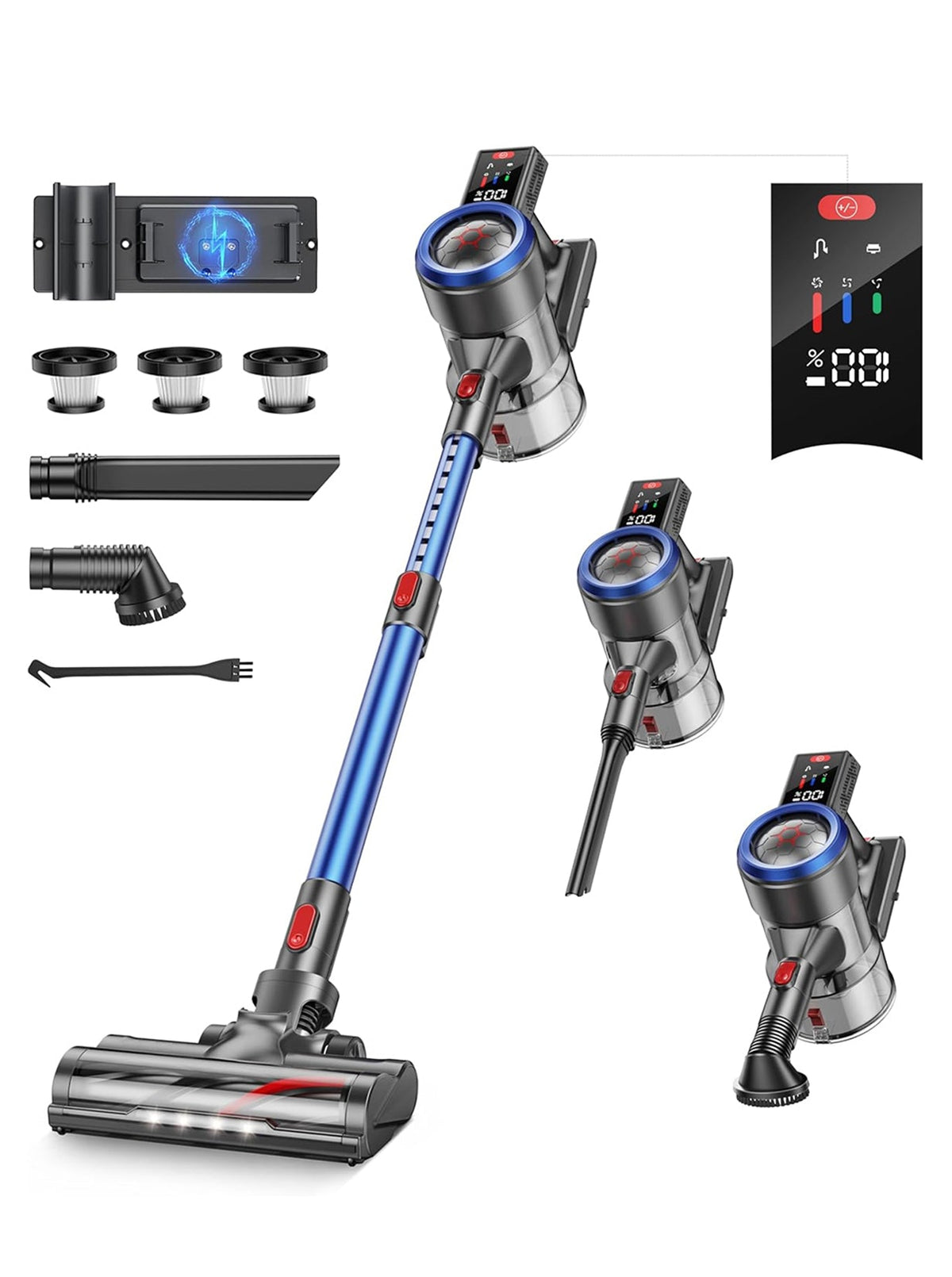 Buture JR700 Blue Cordless Vacuum