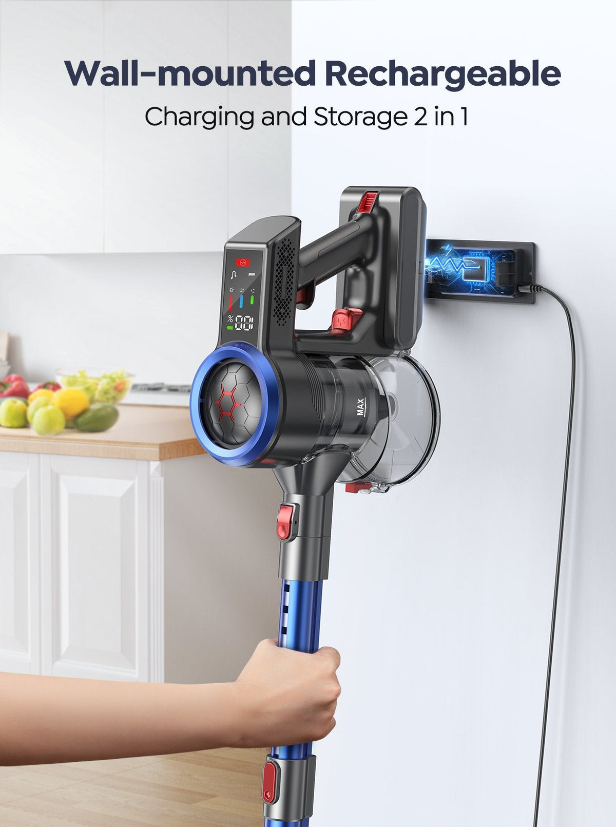 Buture JR700 Blue Cordless Vacuum