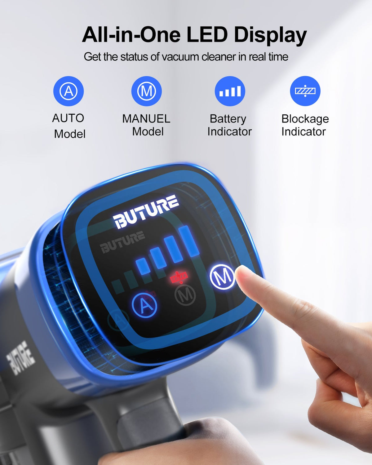 Buture VC50 Blue Cordless Vacuum