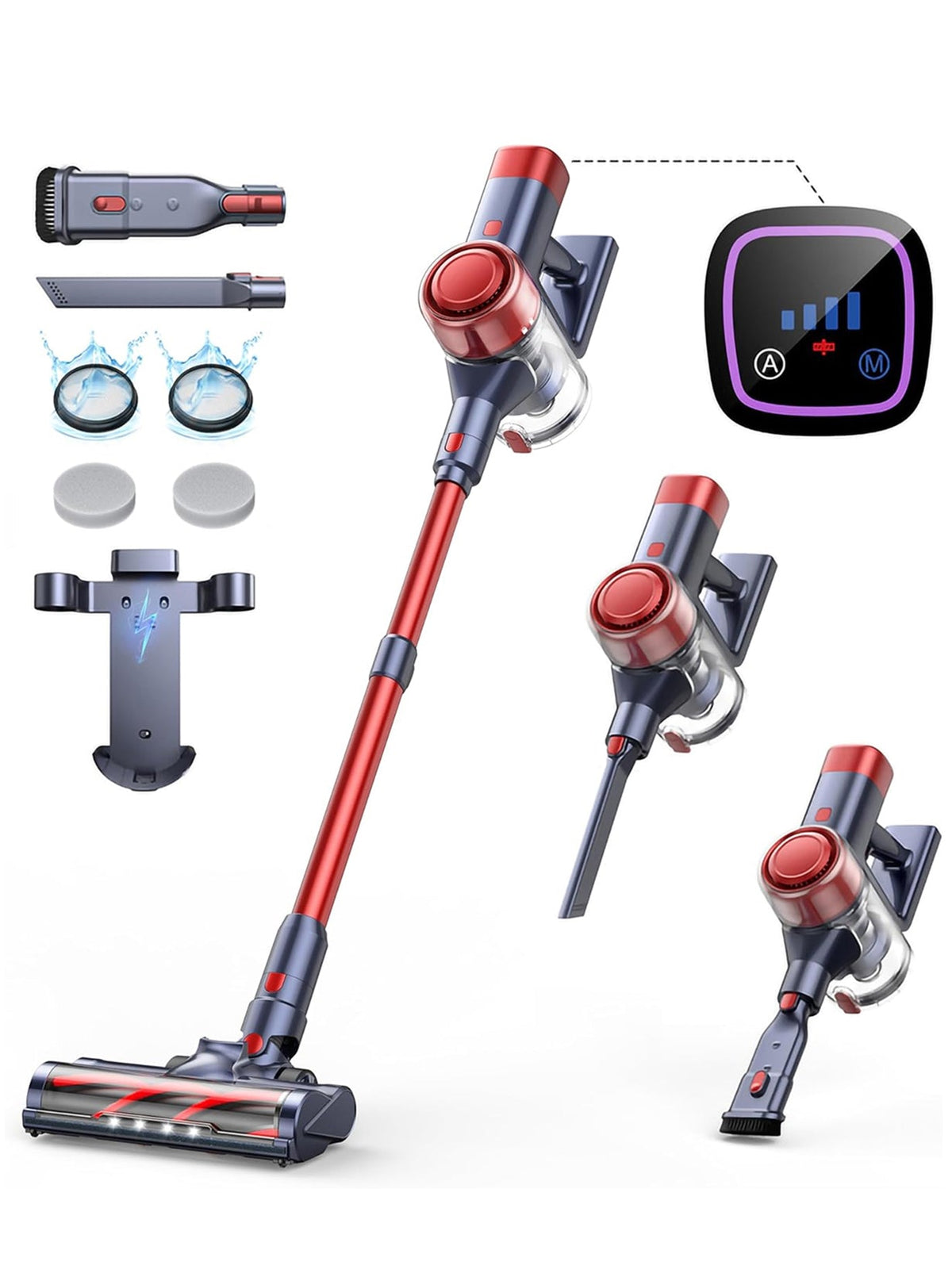 Buture VC50 Red Cordless Vacuum