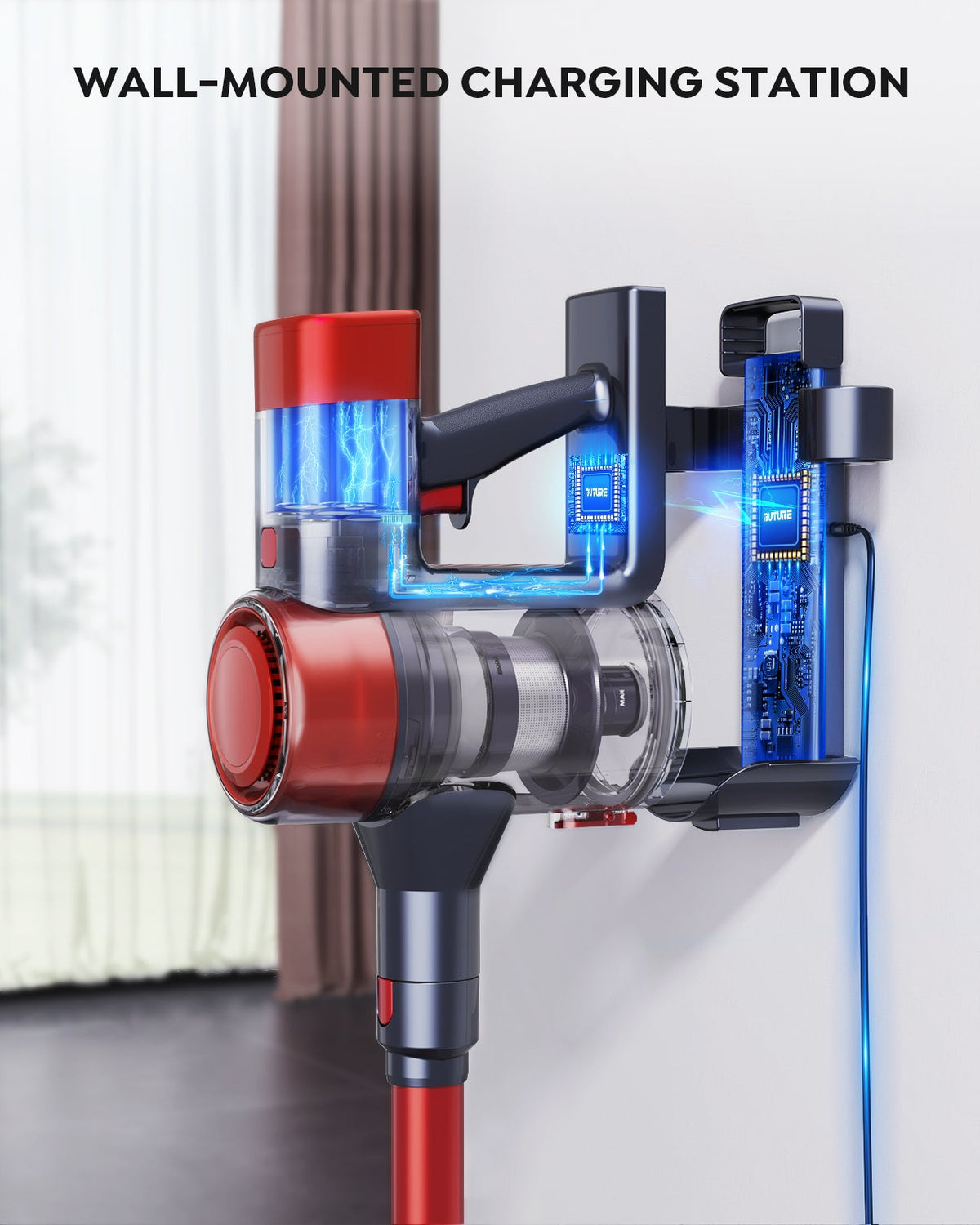 Buture VC50 Red Cordless Vacuum