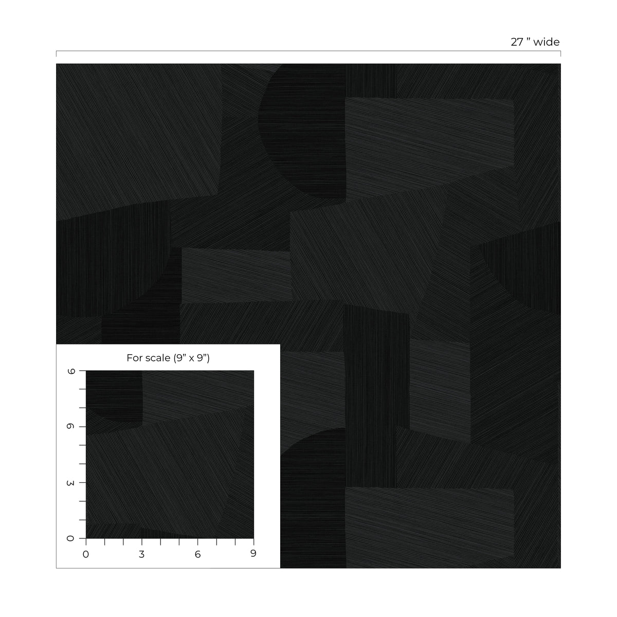 A Lot More Textures Lahti Geometric Embossed Vinyl Unpasted Wallpaper