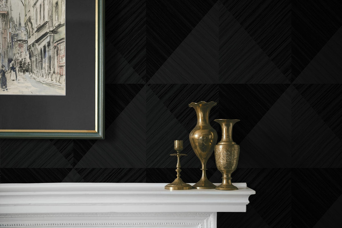 A Lot More Textures Kerava Geometric Embossed Vinyl Unpasted Wallpaper