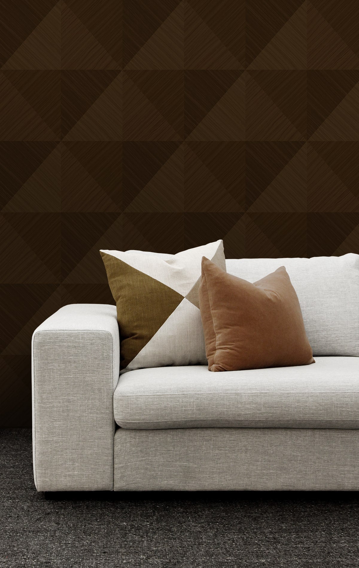 A Lot More Textures Kerava Geometric Embossed Vinyl Unpasted Wallpaper
