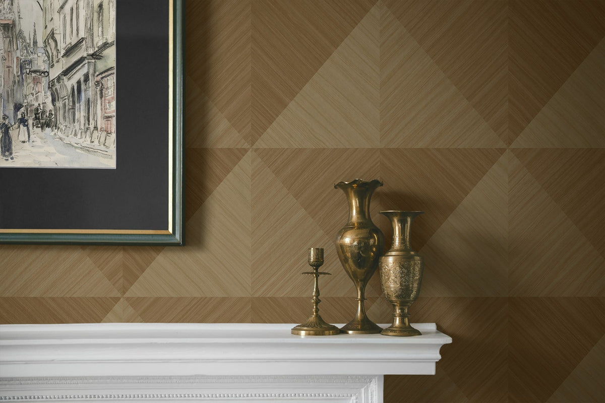 A Lot More Textures Kerava Geometric Embossed Vinyl Unpasted Wallpaper