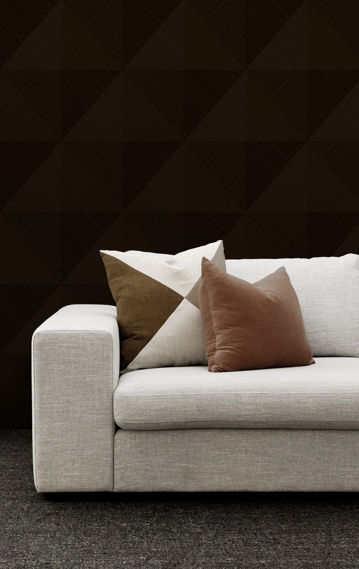 A Lot More Textures Kerava Geometric Embossed Vinyl Unpasted Wallpaper