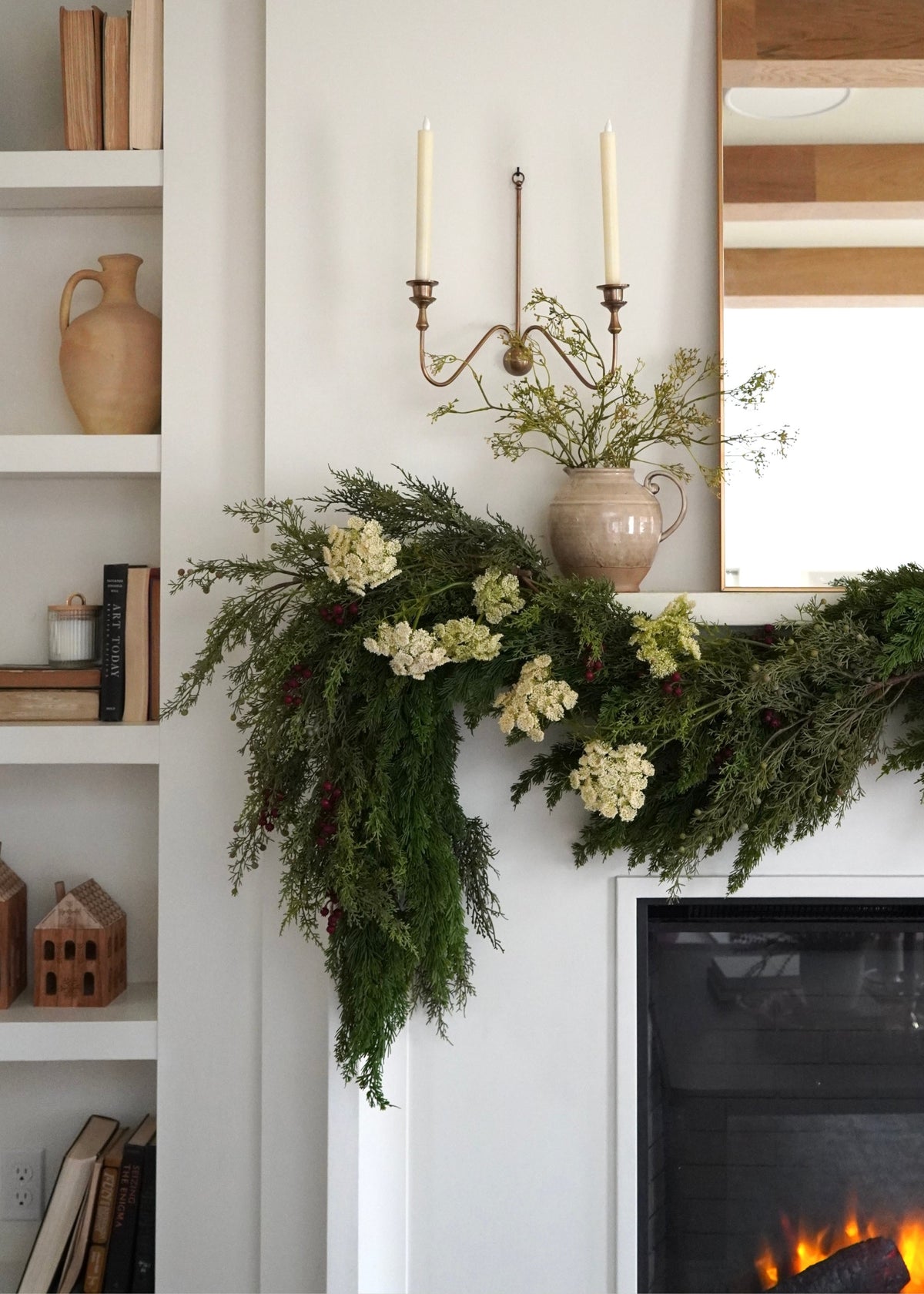 Artificial Dill Wildflower Branch - 33"