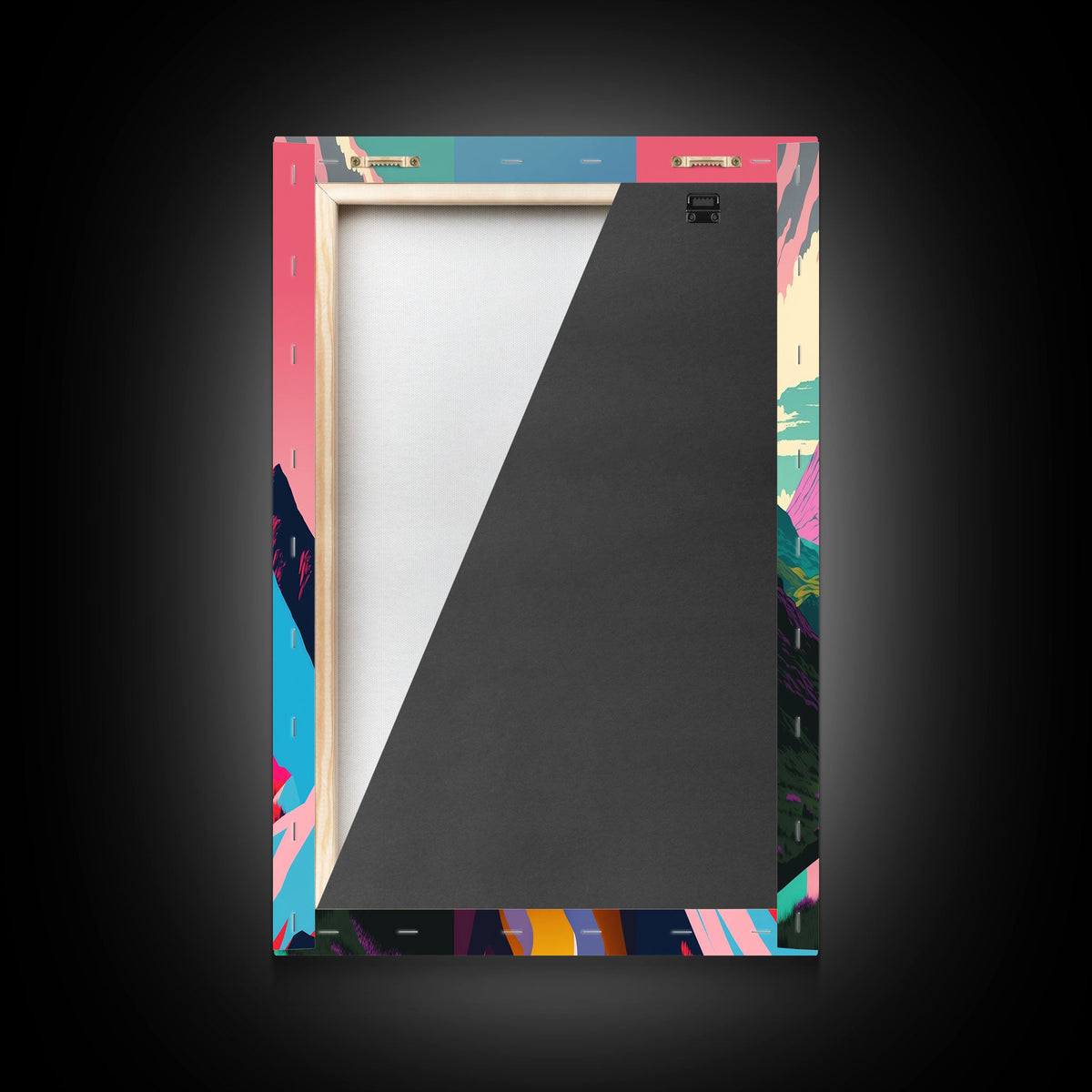 Minimalist Midcentury Wall Art, Framed Canvas Prints, 3 Piece Wall Art