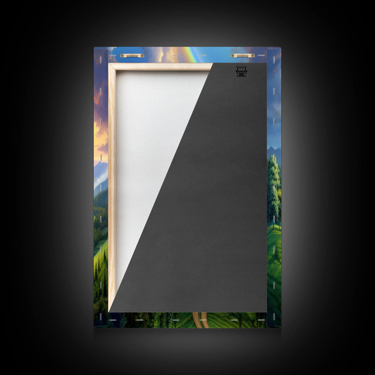 Rainbow Wall Art, Canvas Print, 3 Piece Wall Art