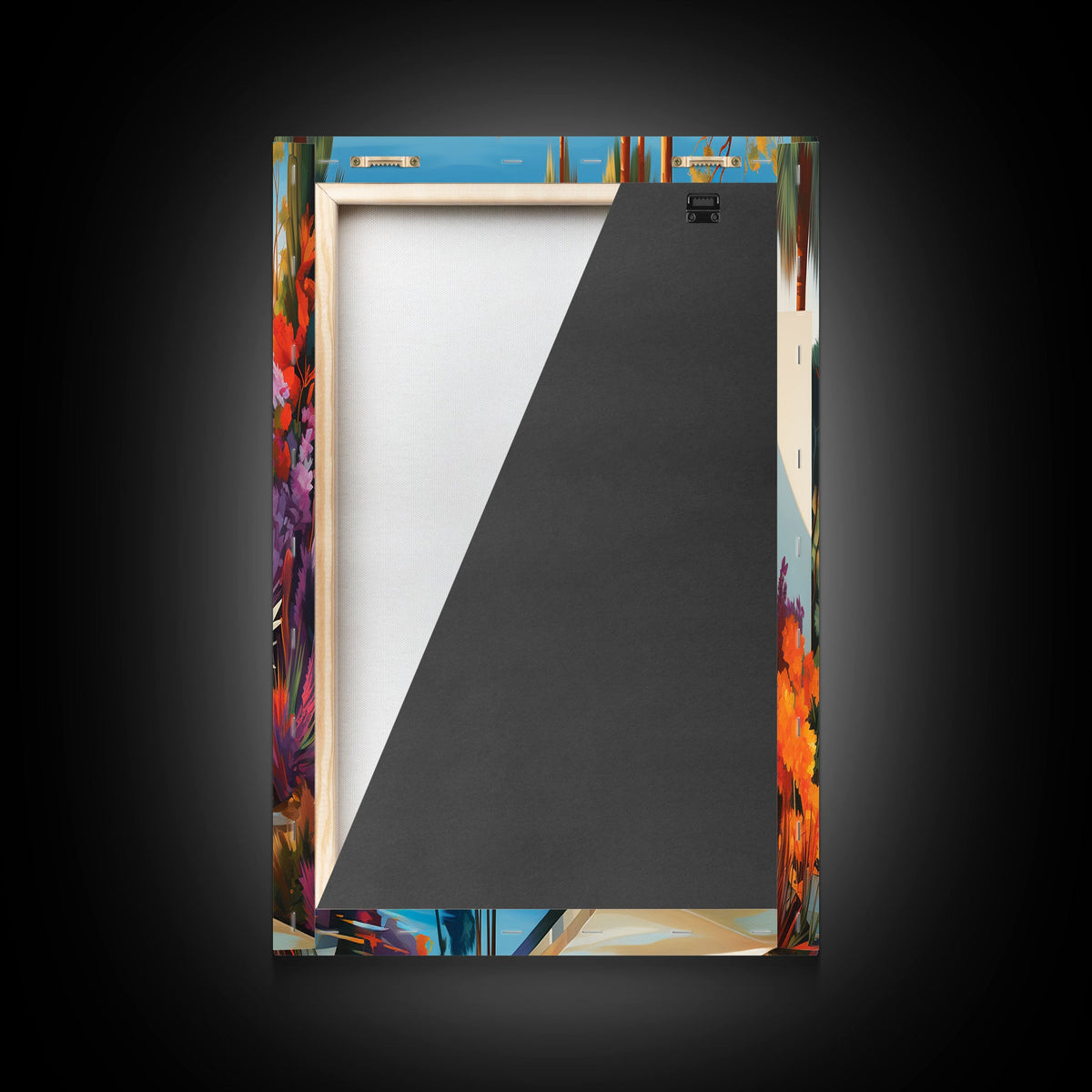 Palm Trees Art, Canvas Print, 3 Piece Wall Art