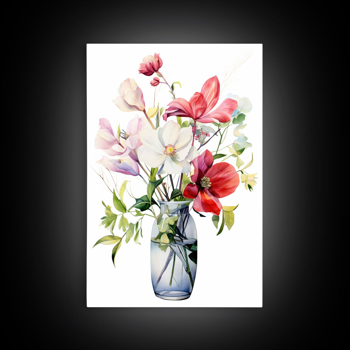 3 Piece Set, Cute Kawaii Floral Print, Wall Decor