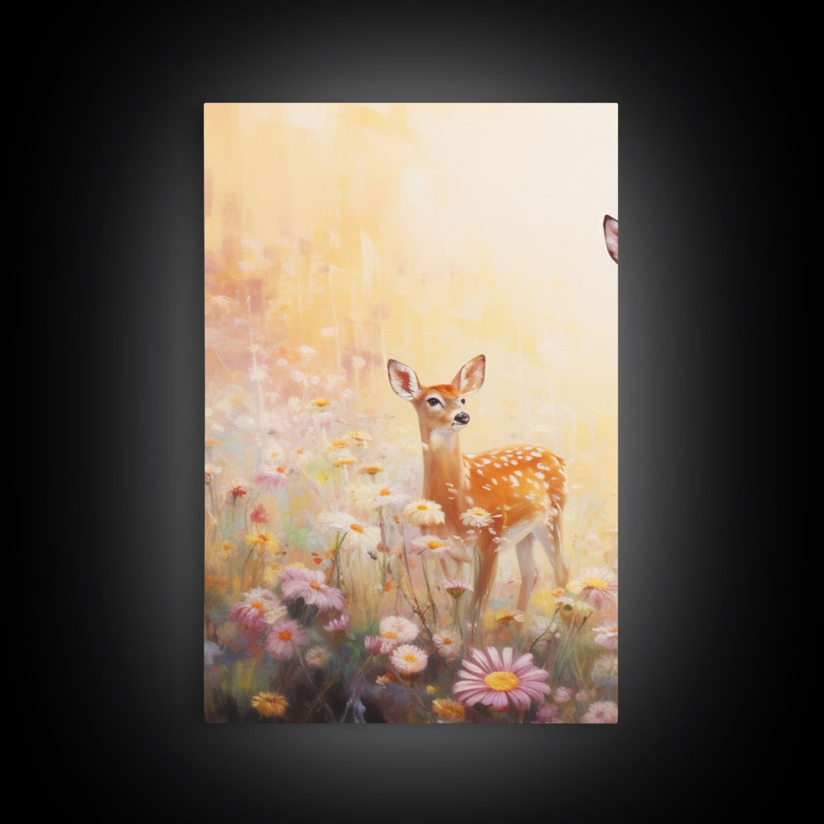 Deer Wall Art, Canvas Print, 3 Piece Wall Art