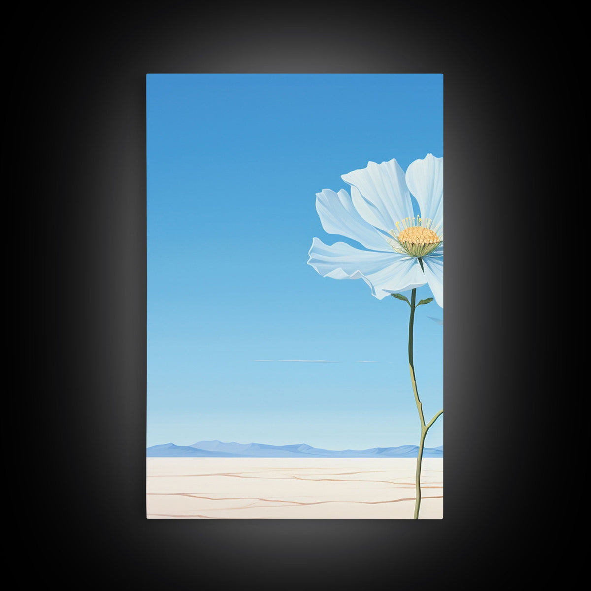 Flower Art Print, Canvas Print, 3 Piece Wall Art
