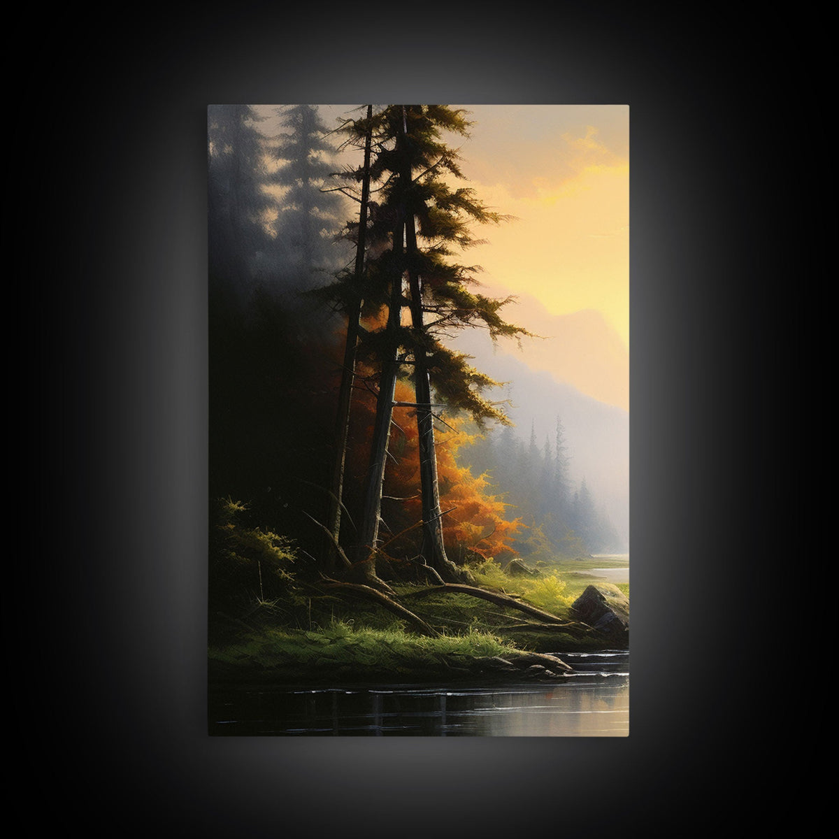 Forest Wall Art, Canvas Print, 3 Piece Wall Art