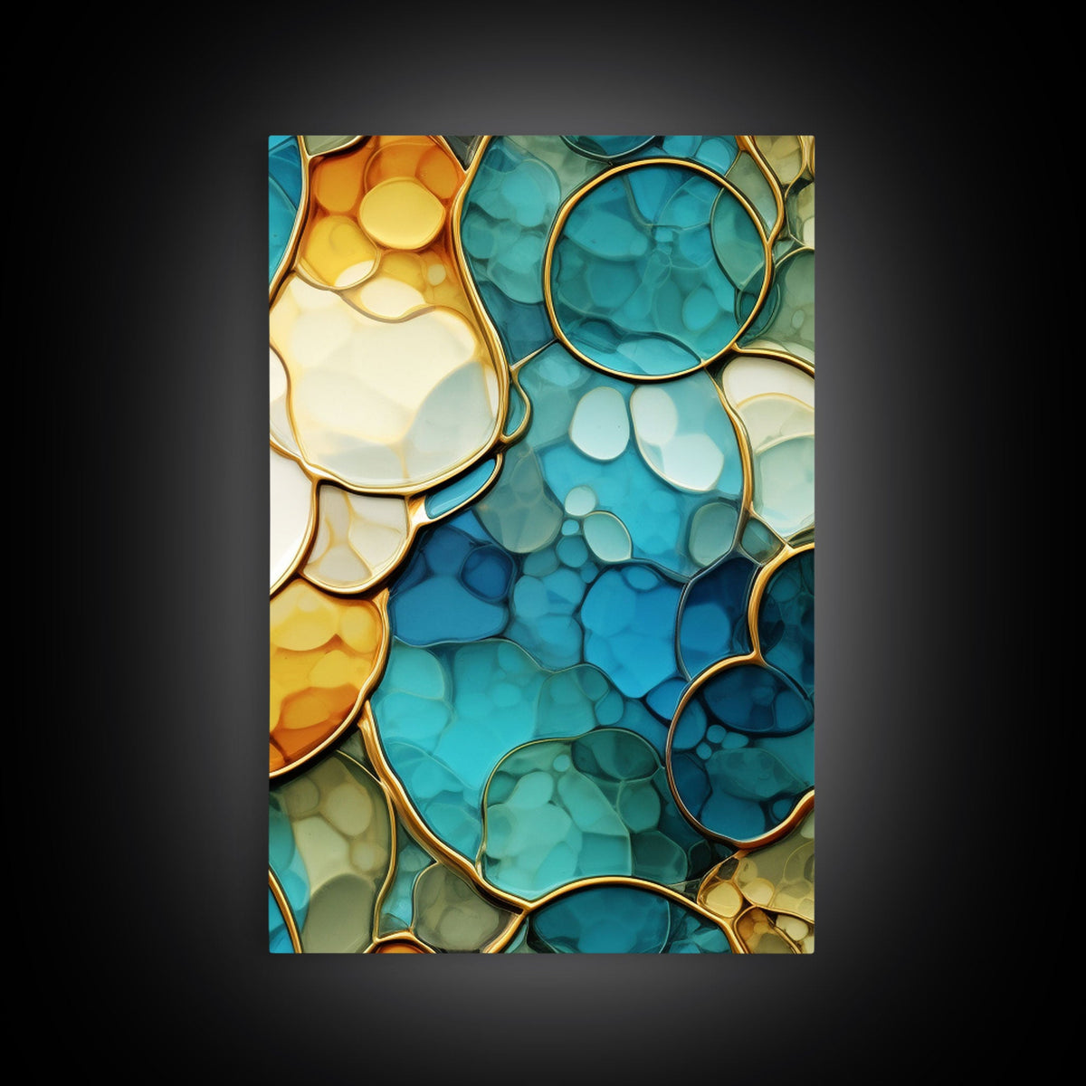 Abstract Art Print, Canvas Print, 3 Piece Wall Art