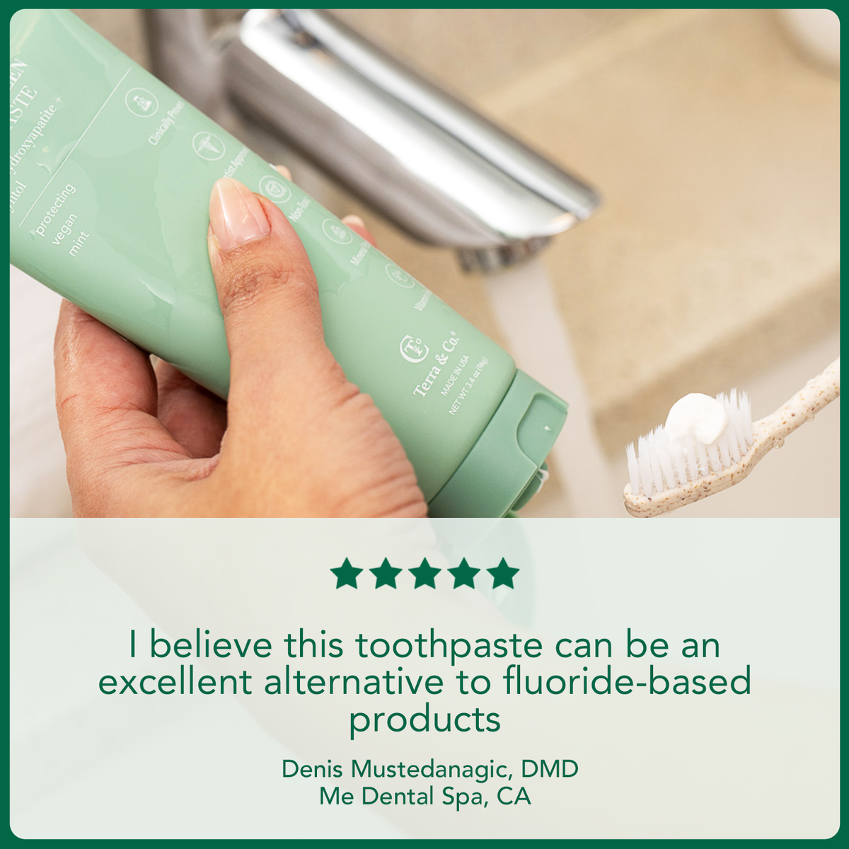 Gentle Green™ Sensitive Toothpaste with Hydroxyapatite & B12