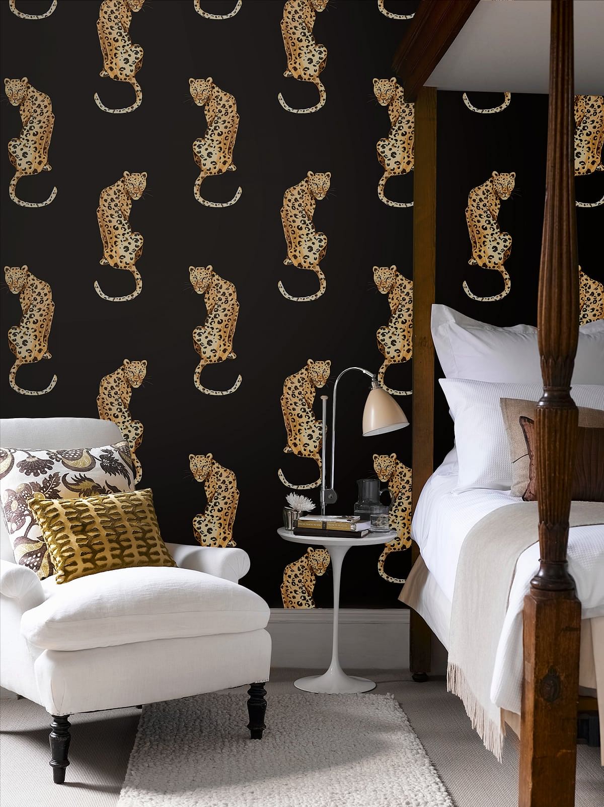 Leopard King Peel and Stick Removable Wallpaper