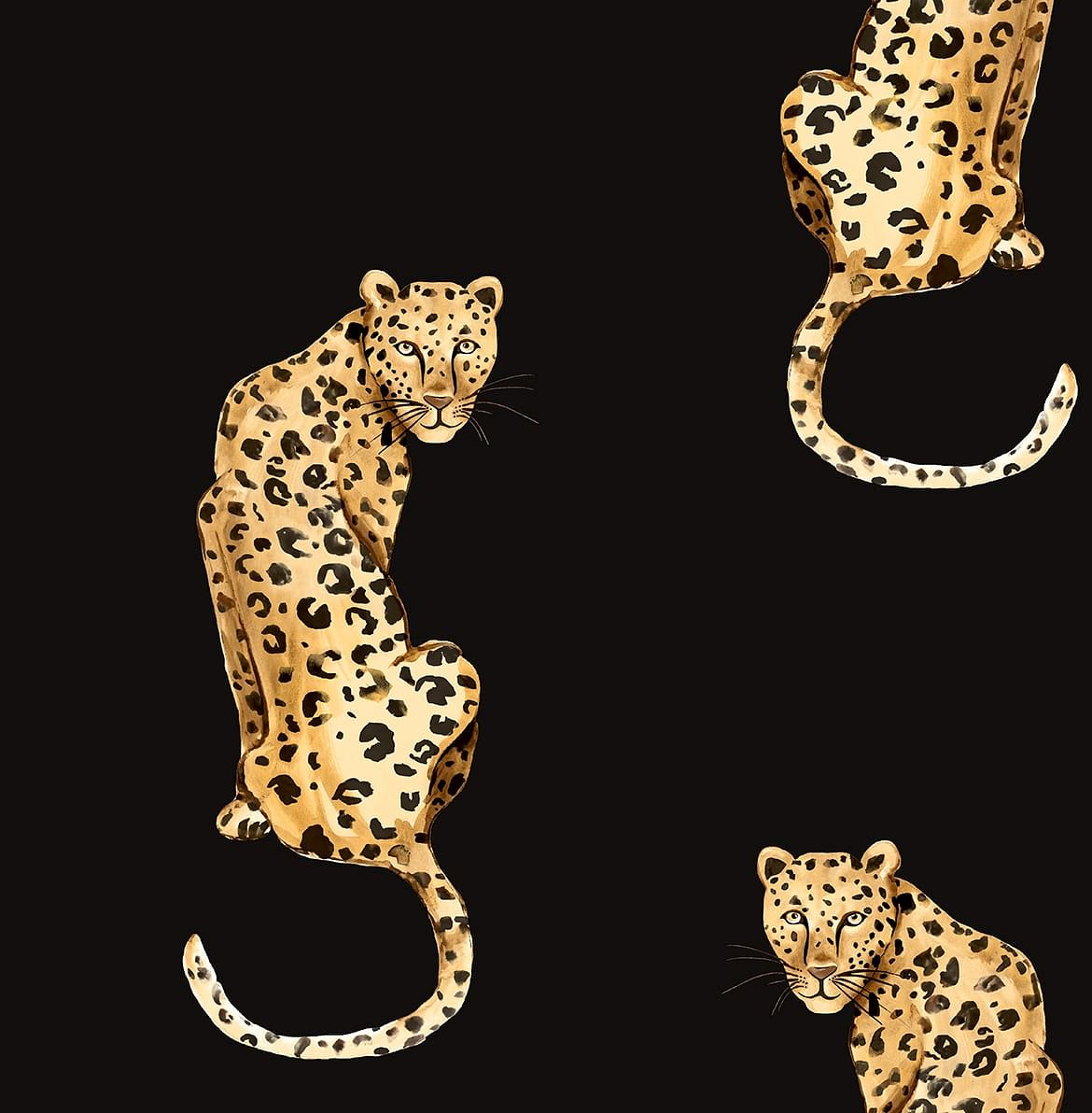 Leopard King Peel and Stick Removable Wallpaper