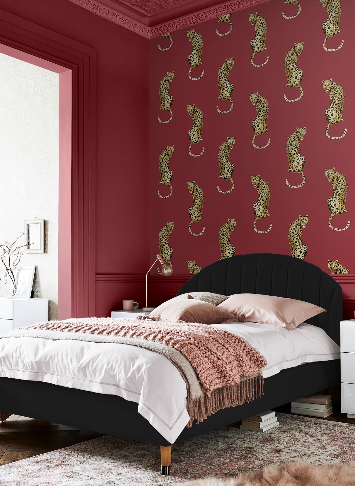 Leopard King Peel and Stick Removable Wallpaper