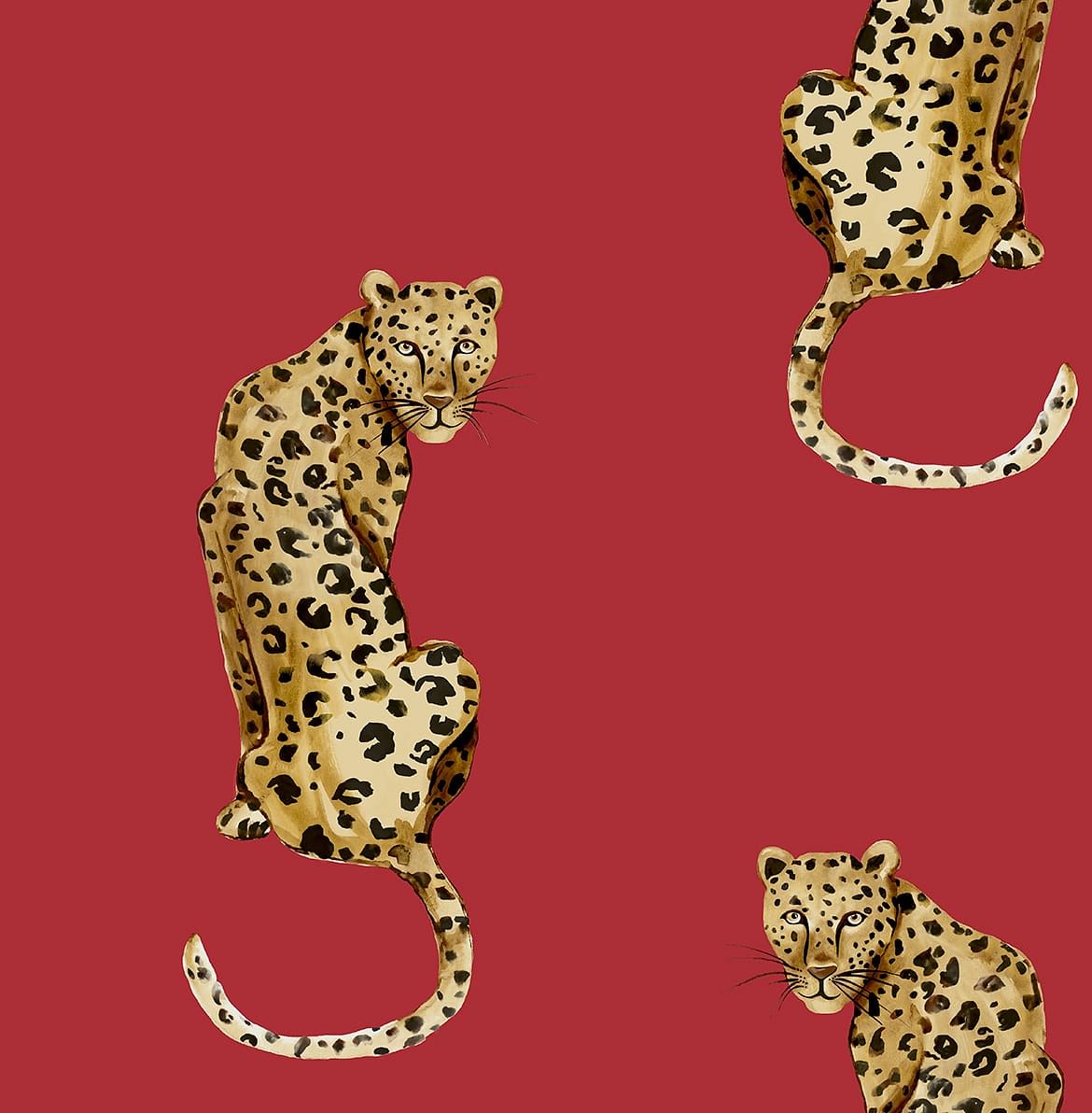 Leopard King Peel and Stick Removable Wallpaper