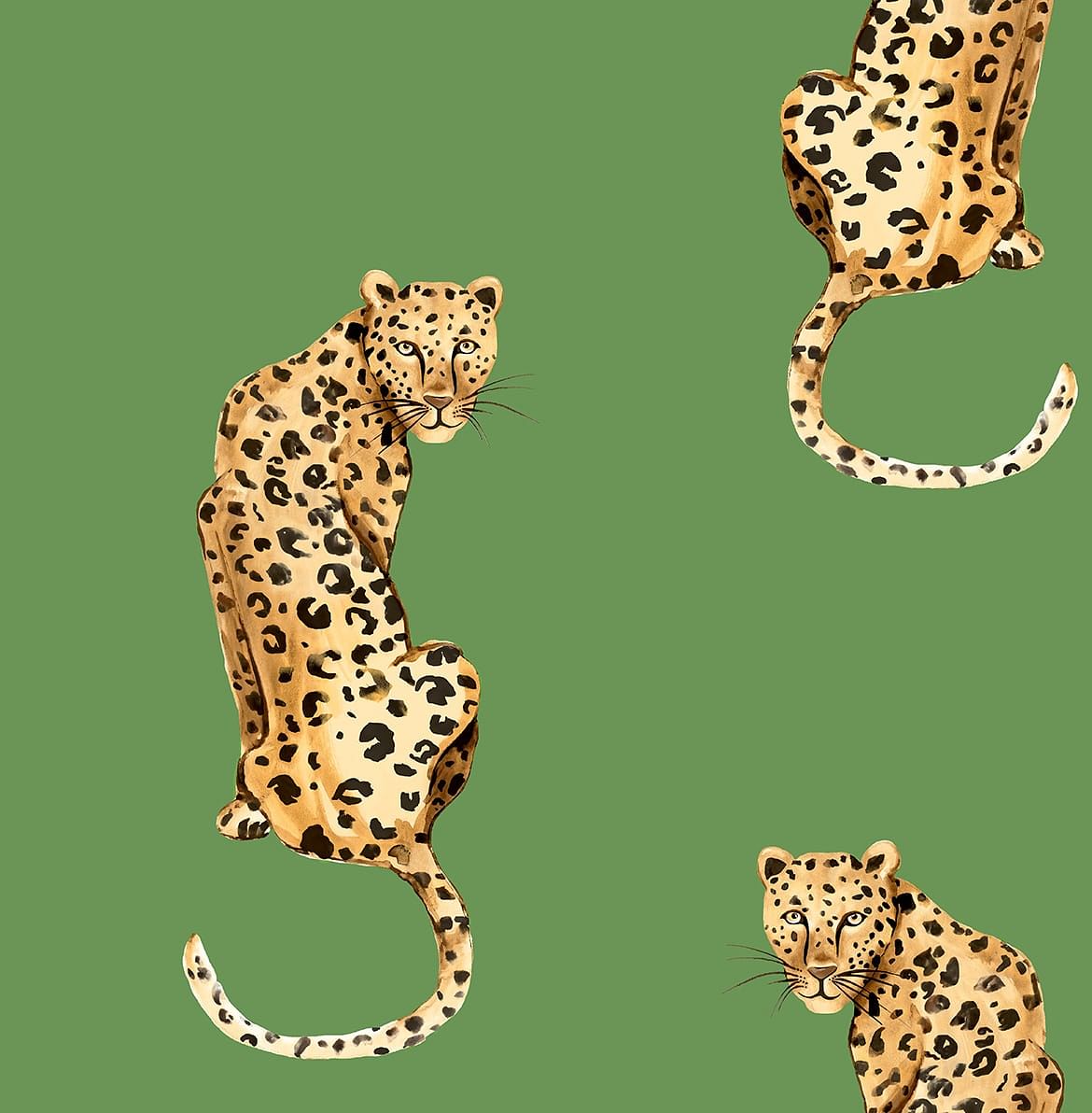 Leopard King Peel and Stick Removable Wallpaper