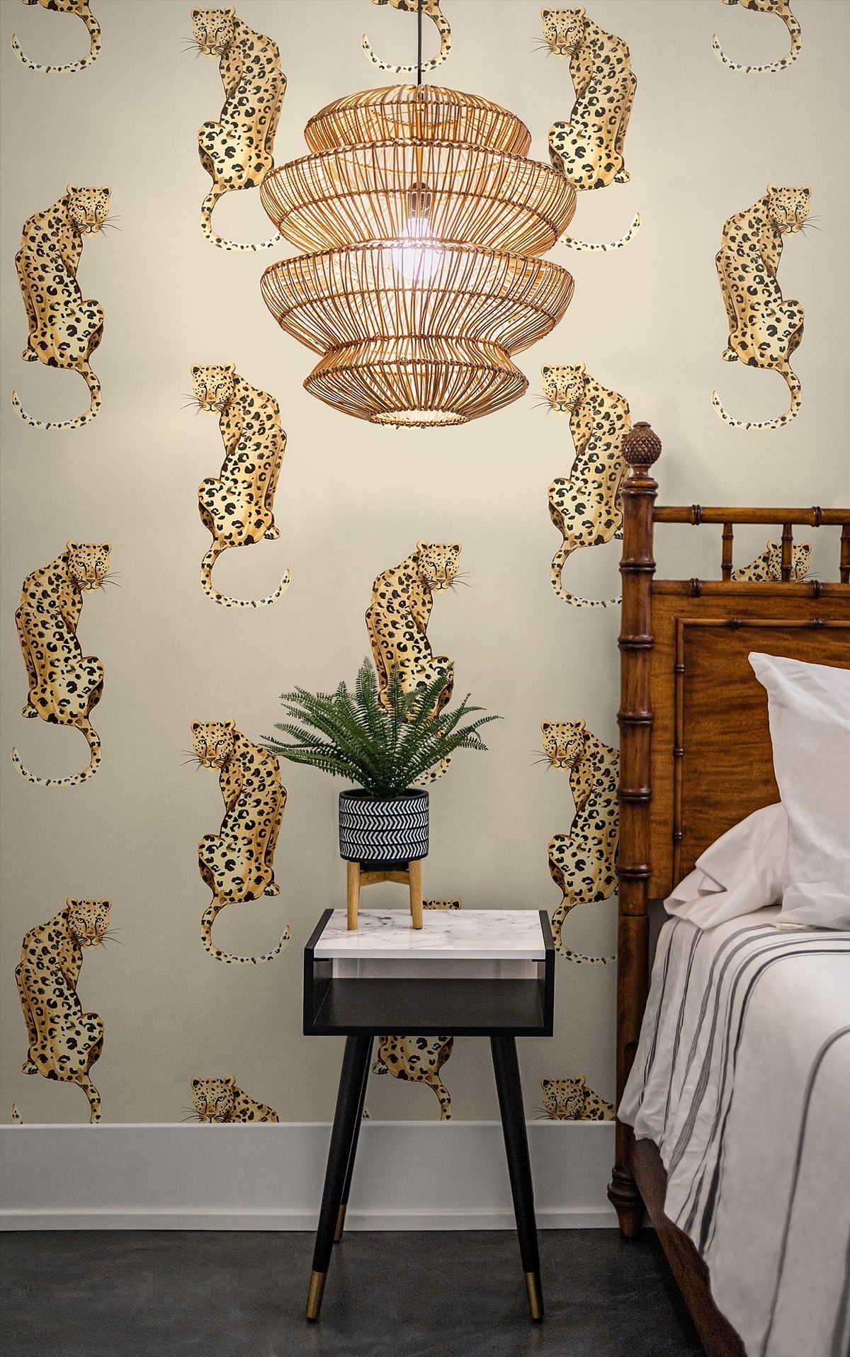 Leopard King Peel and Stick Removable Wallpaper