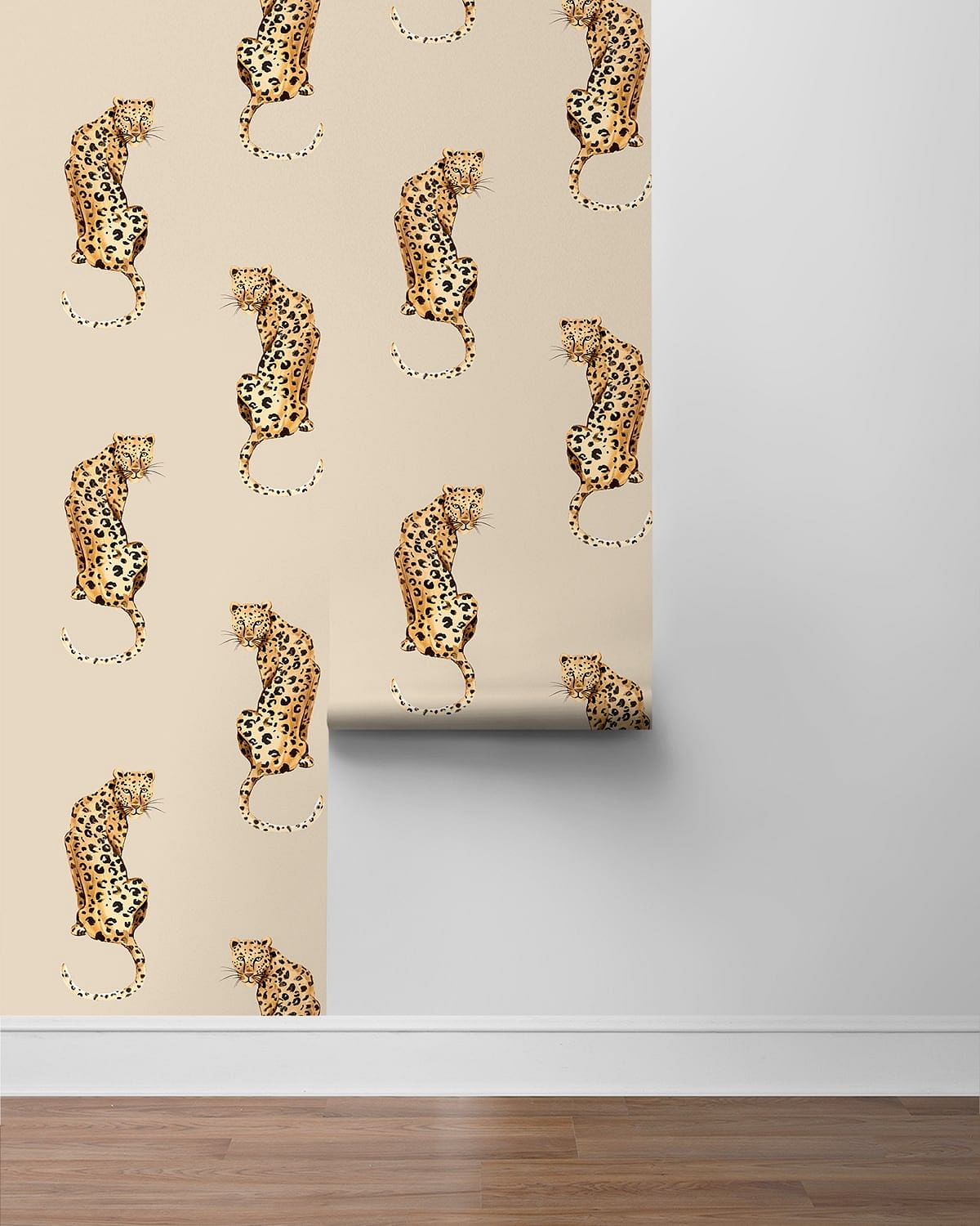 Leopard King Peel and Stick Removable Wallpaper
