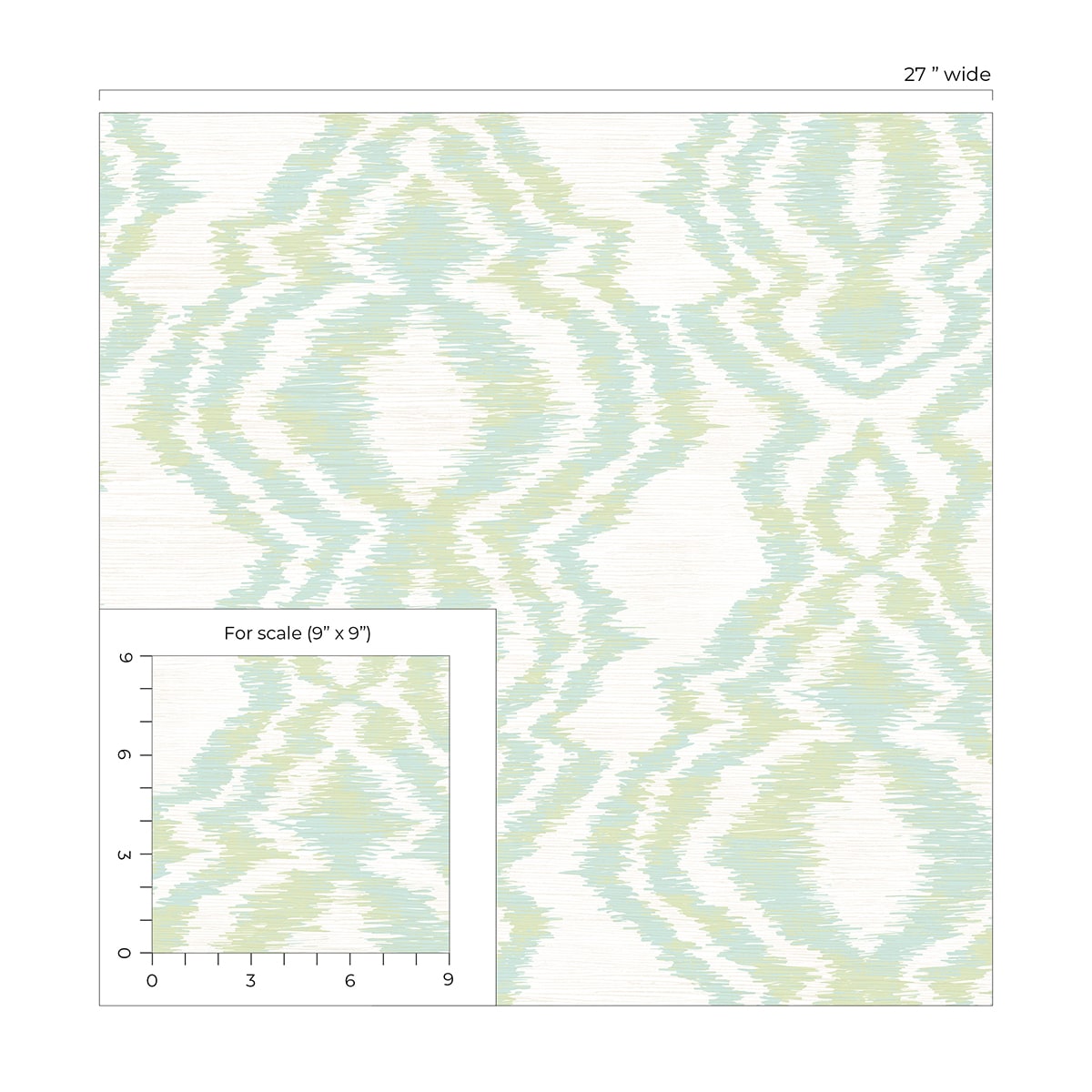 West Boulevard Collection Moirella Unpasted Wallpaper
