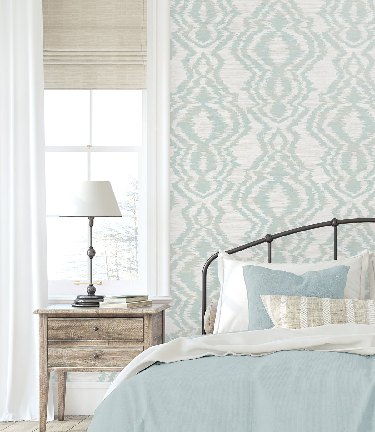 West Boulevard Collection Moirella Unpasted Wallpaper