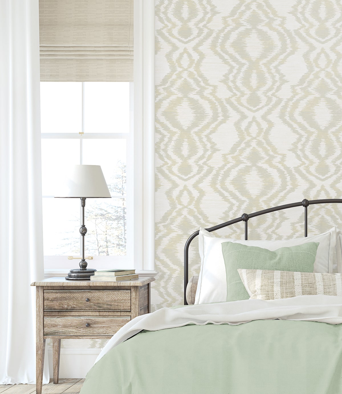 West Boulevard Collection Moirella Unpasted Wallpaper