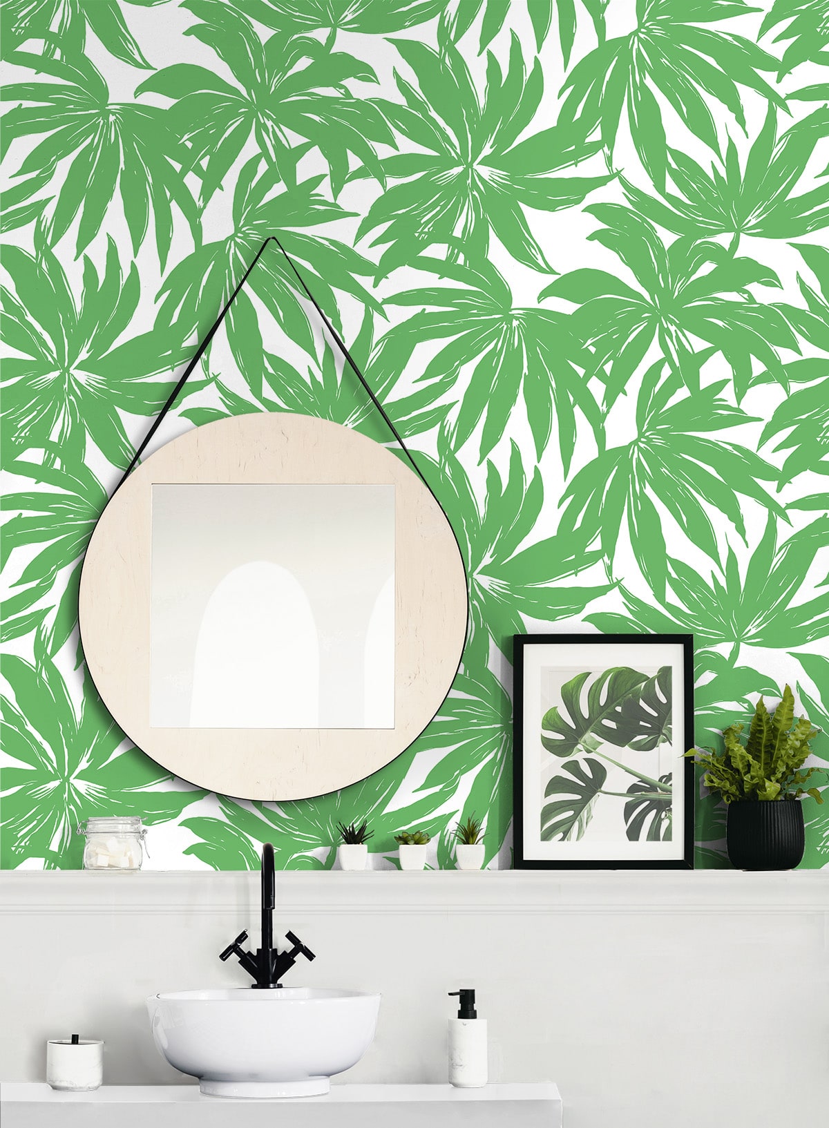 West Boulevard Collection Palma Botanical Unpasted Wallpaper