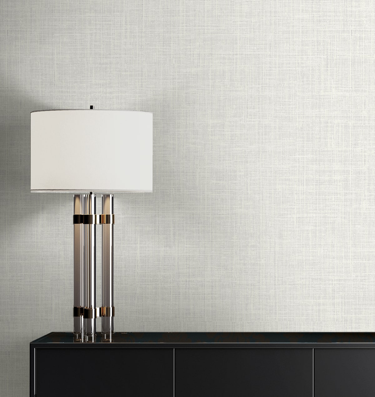 Deco 2 Soho Faux Linen Unpasted Wallpaper