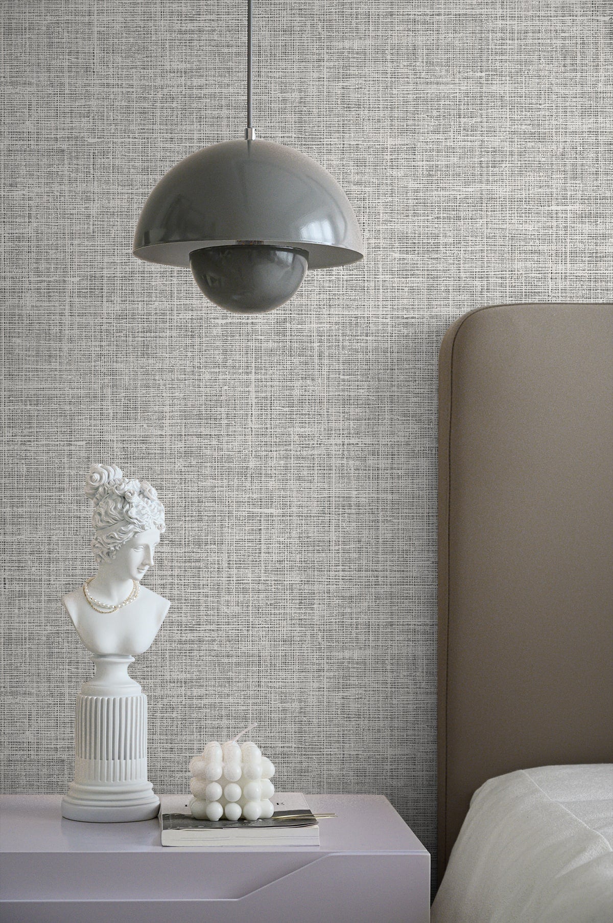 Deco 2 Soho Faux Linen Unpasted Wallpaper