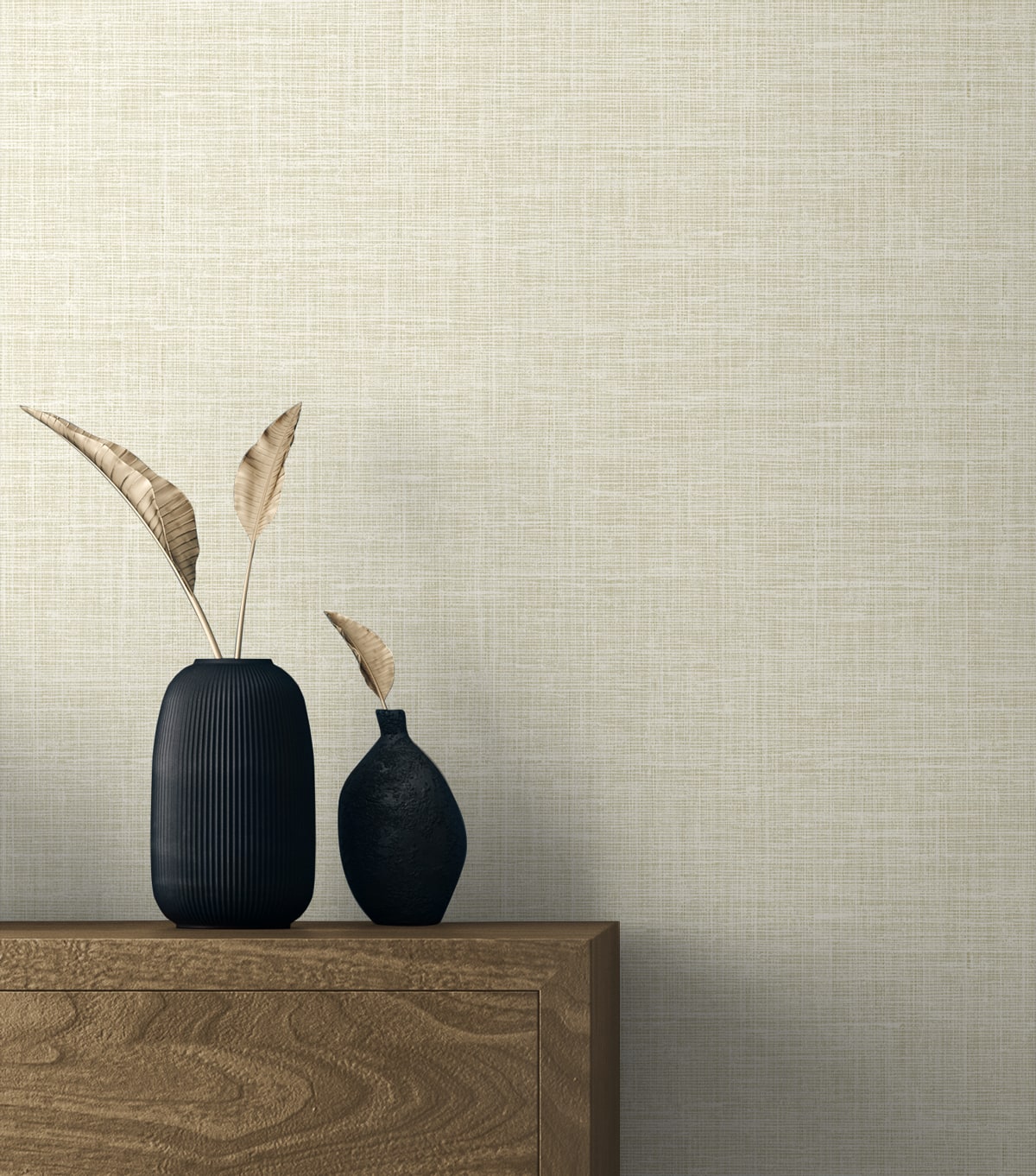 Deco 2 Soho Faux Linen Unpasted Wallpaper