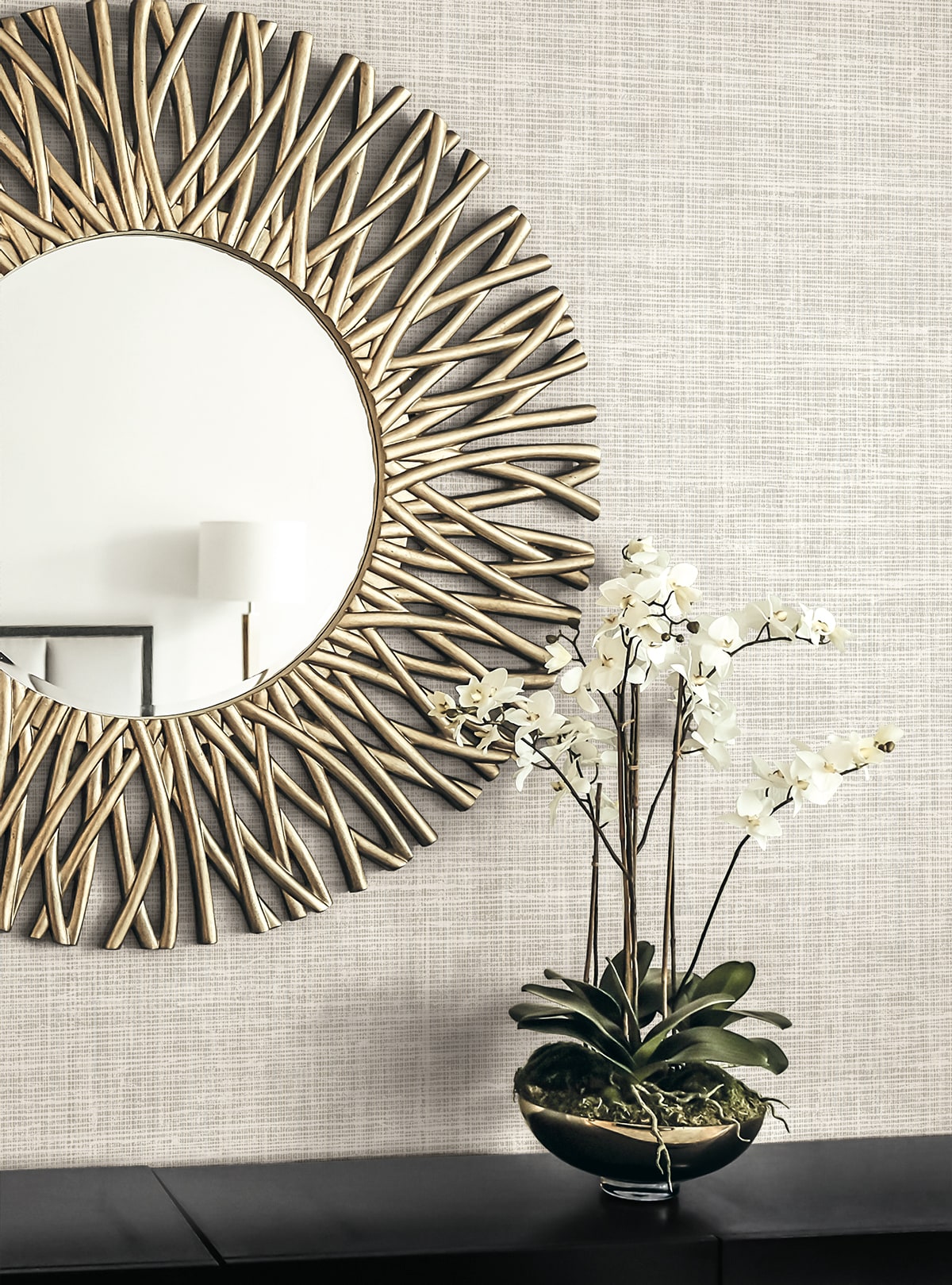 Deco 2 Soho Faux Linen Unpasted Wallpaper