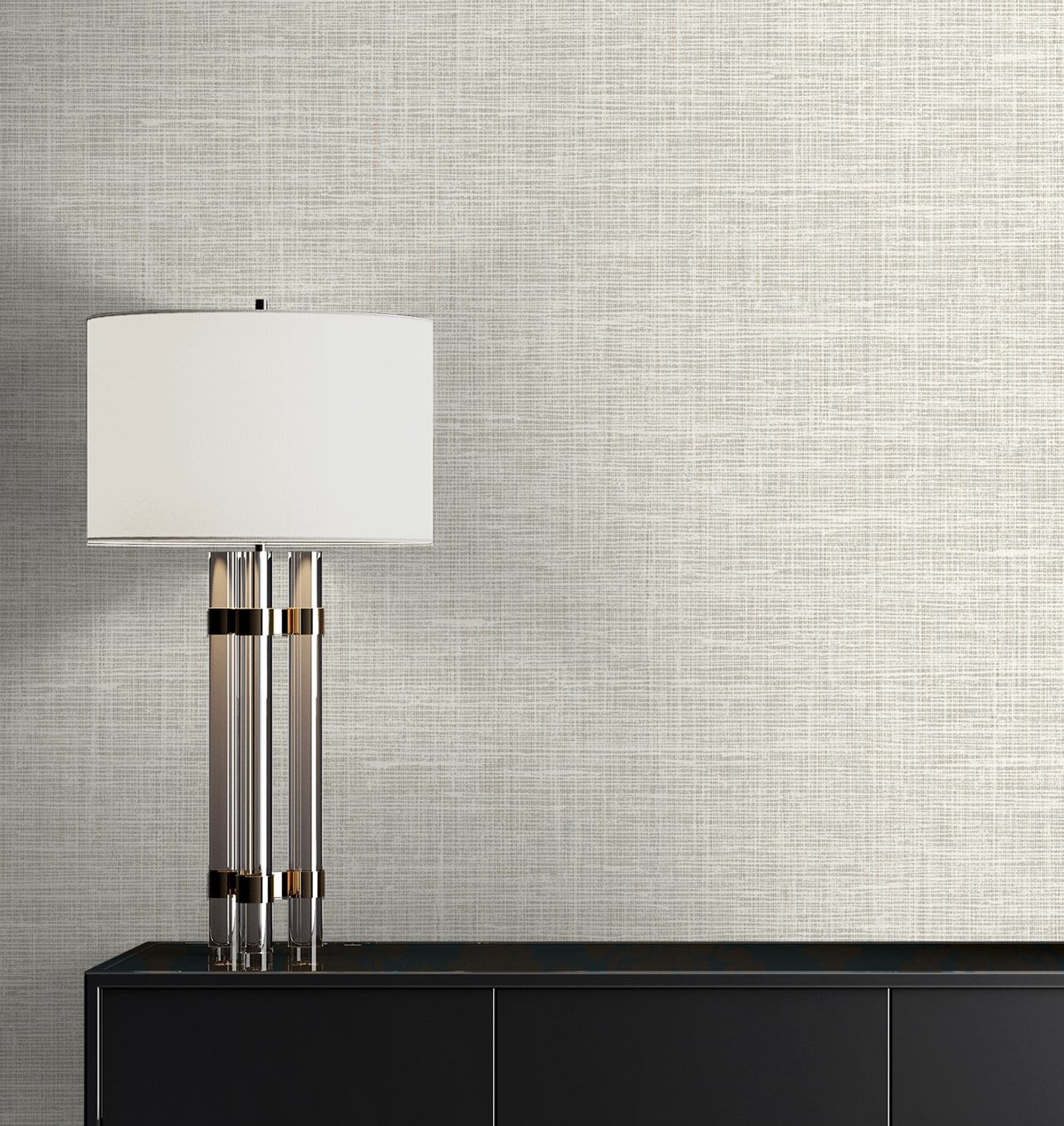 Deco 2 Soho Faux Linen Unpasted Wallpaper