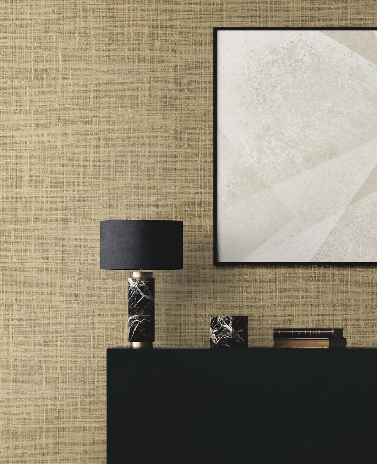Deco 2 Soho Faux Linen Unpasted Wallpaper