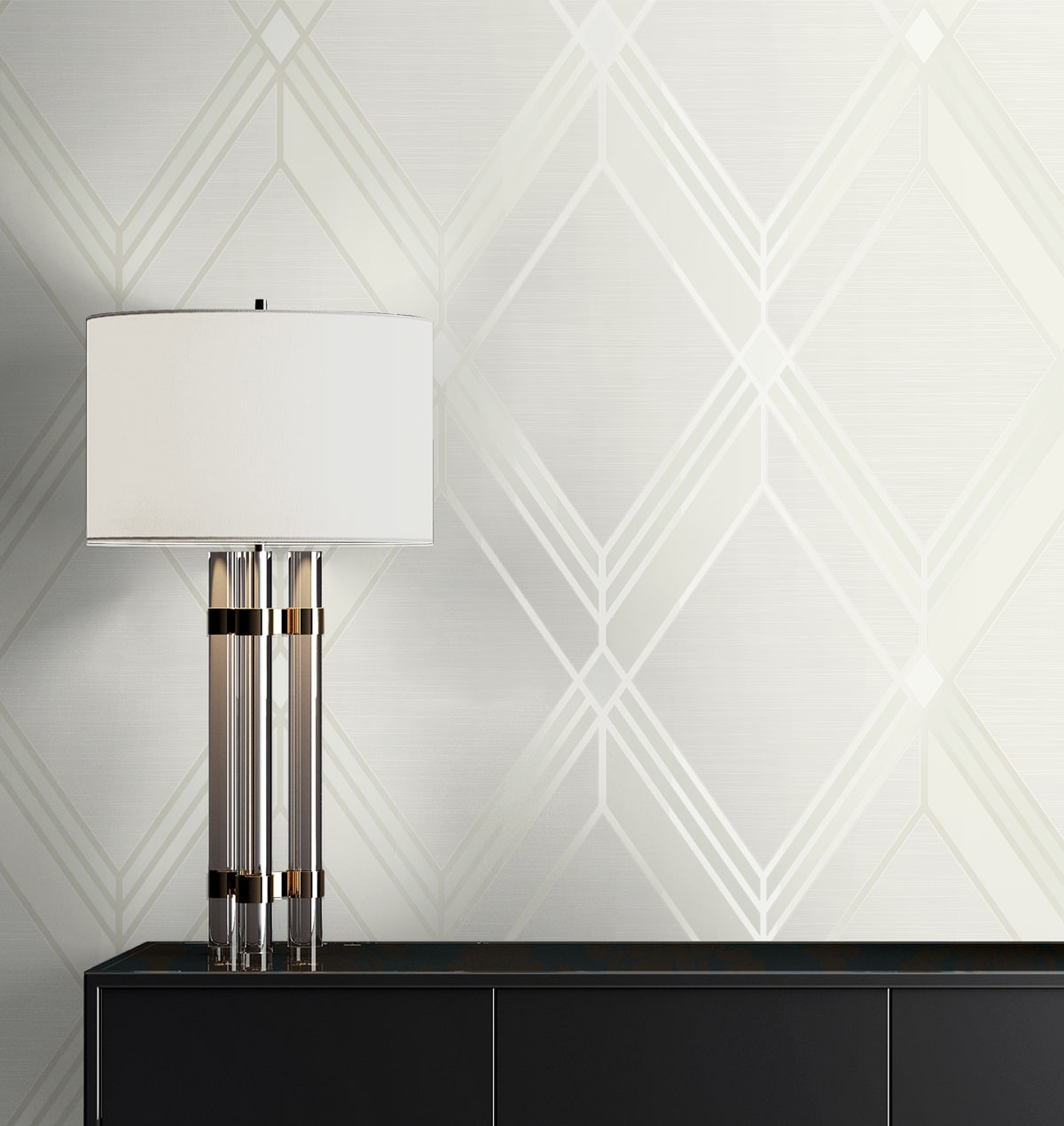 Deco 2 Brooklyn Diamond Geometric Unpasted Wallpaper