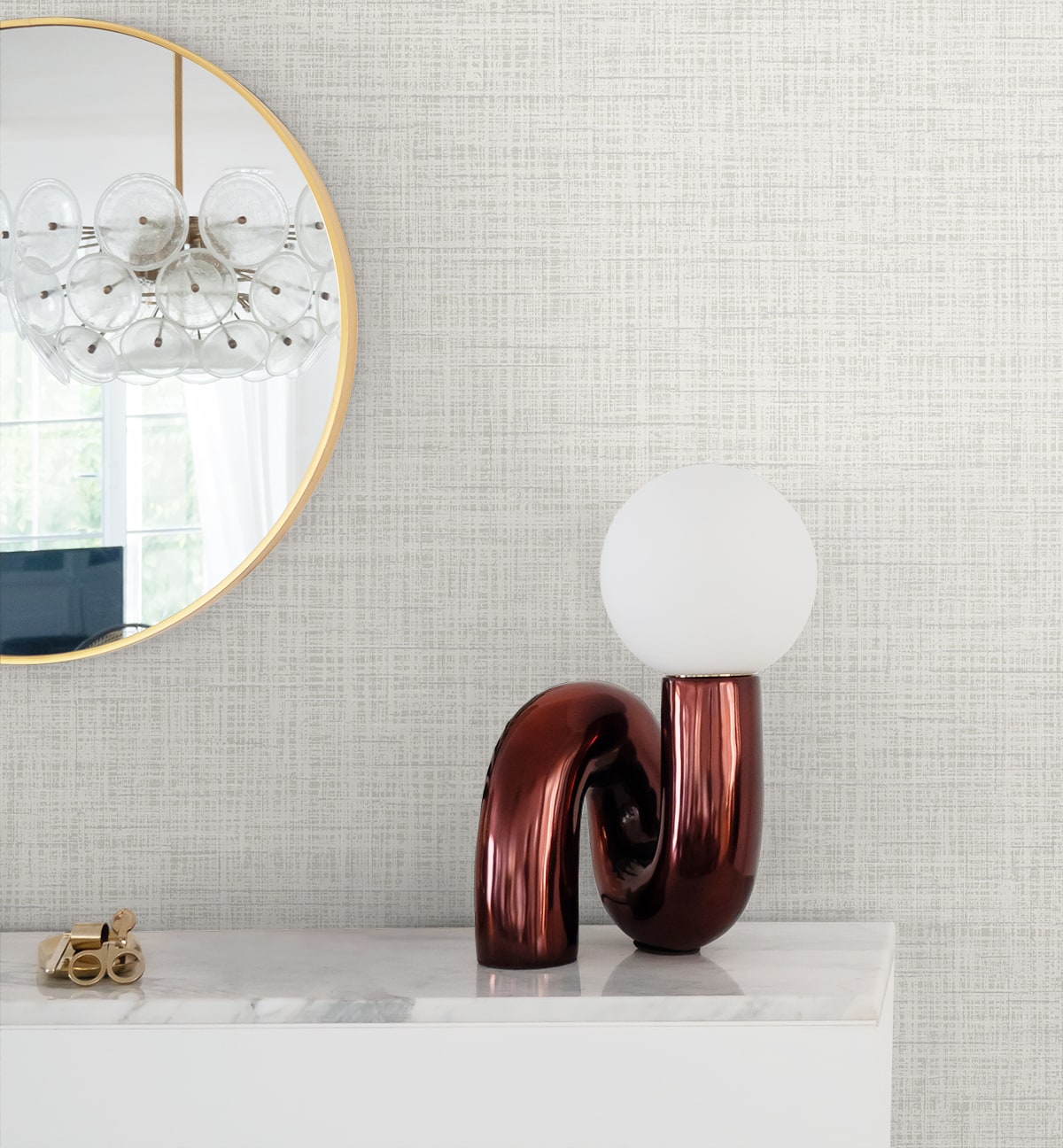 Deco 2 Glitter Faux Finish Unpasted Wallpaper