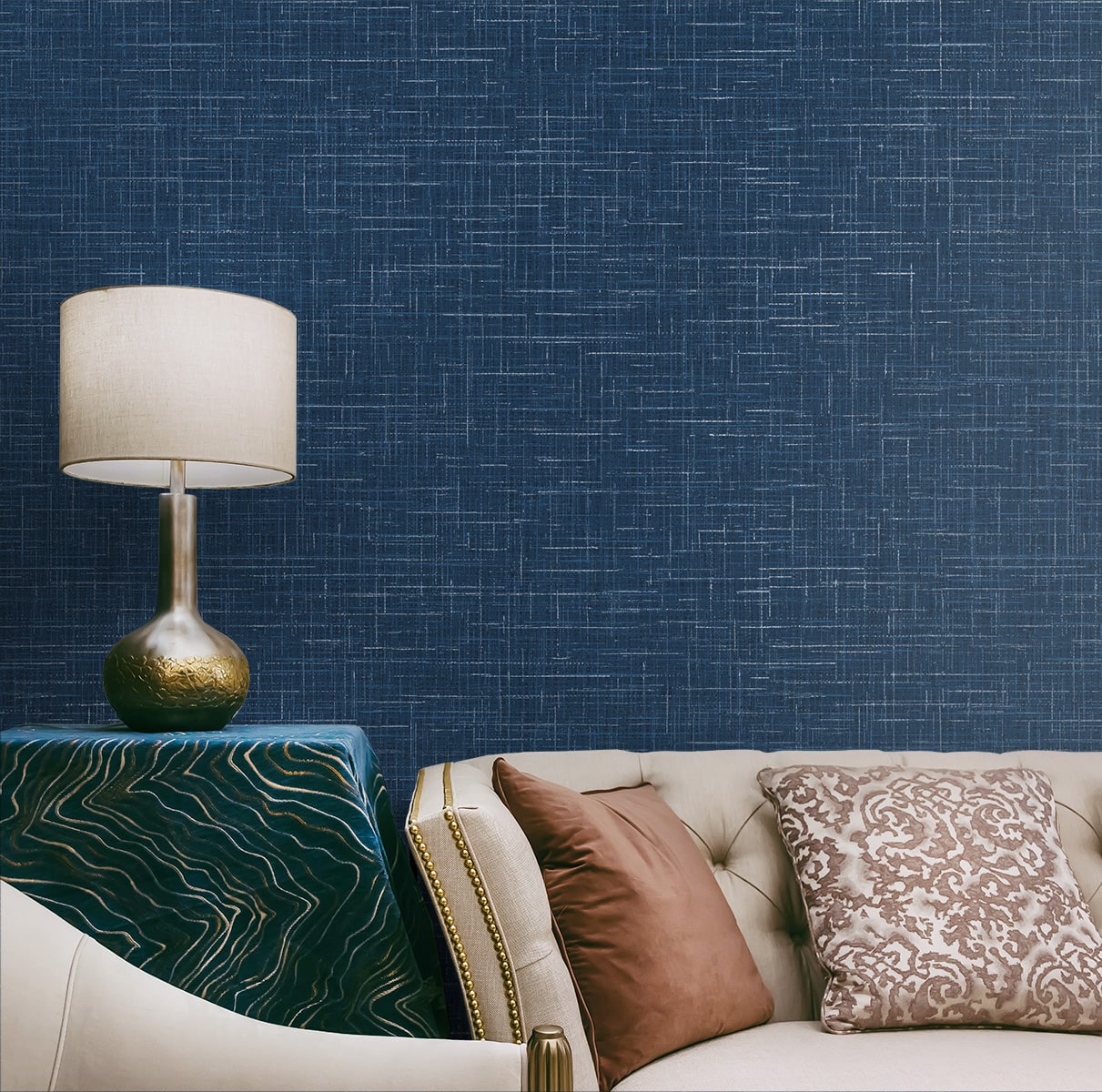 Deco 2 Glitter Faux Finish Unpasted Wallpaper